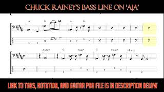 Steely Dan  Aja Bass Line wtabs and standard notation [upl. by Trumaine]