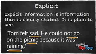 GCSE English Reading Terms  Imply Infer Implicit Explicit [upl. by Pacien]