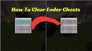 How To Clear Ender Chests With Commands  Bedrock Edition [upl. by Einallem942]