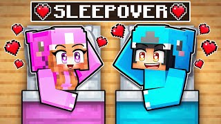 Omz amp Lily SLEEPOVER in Minecraft [upl. by Chamkis]