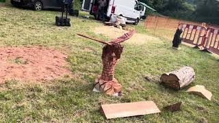 A fabulous range of wooden sculpture at Caerleon festival 2024 [upl. by Hans521]