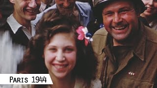 Paris  Liberation in August 1944 in color and HD [upl. by Palermo588]