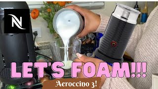 How To Foam Milk With Aeroccino 3 Make Coffee With Foam Tips amp Tricks  Easy Foamed Latte Recipe [upl. by Mloc]