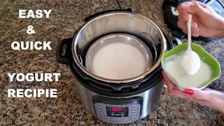 Yogurt in Instant Pot  Quick amp Easy Homemade Yogurt [upl. by Arhez]