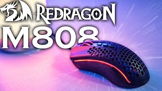 Unboxing and Review  Redragon M808 Storm Lightweight Gaming Mouse [upl. by Diann898]