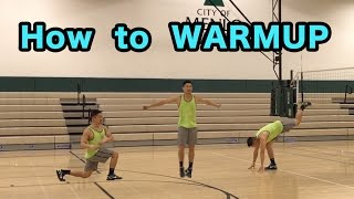 How to WARMUP for Volleyball  Volleyball Tutorial [upl. by Nywles]