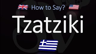 How to Pronounce Tzatziki Sauce CORRECTLY [upl. by Odlavso]