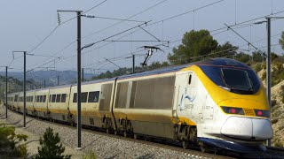 High speed train TGV and Eurostar in France [upl. by Namreh]