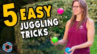 5 Easy JUGGLING TRICKS  Beginner Tutorial [upl. by Merdith424]