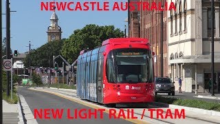 4K Trams Lineside at The Newcastle Light Rail NSW Australia [upl. by Lorre126]