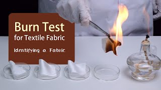 Burn Test for Fabric Identification [upl. by Crystal]