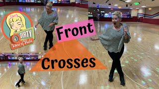 How to Do Front Crosses on Roller Skates [upl. by Saihtam]