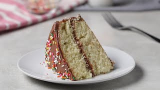 How To Make The Perfect Classic Yellow Cake • Tasty Recipes [upl. by Lallage]