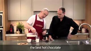 How to make a hot chocolate using an aerolatte milk frother [upl. by Pelmas]