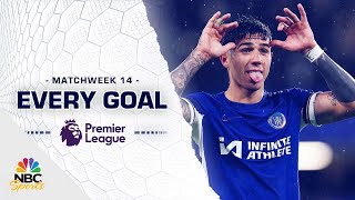 Every Premier League goal from Matchweek 14 202324  NBC Sports [upl. by Yruam438]