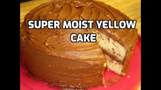 BETTER THAN A BAKERY GOLDEN YELLOW CAKE [upl. by Eelsew]