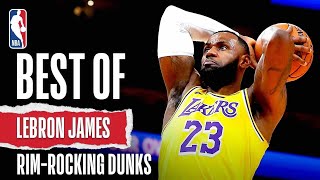 BEST Of LeBron James RimRocking DUNKS  NBA Career [upl. by Ennairej695]