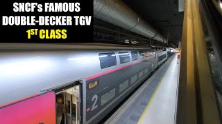 SNCF TGV 1st Class Review  Frances Famous DoubleDecker Train [upl. by Pik]