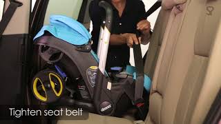 Doona Car Seat Installation  Installing Doona Without ISOFIX Base [upl. by Atilal]