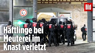 Gefängnismeuterei Polizei stürmt Knast in Thüringen  JVA Untermaßfeld [upl. by Verla]