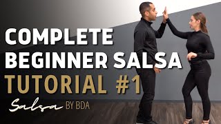 Complete Beginner Salsa Tutorial  Learn Salsa Dancing With A Partner  Demetrio amp Nicole [upl. by Inaffit]